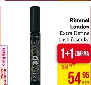 Řasenka Extra Define Lash Rimmel