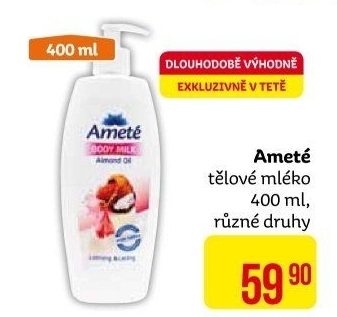 Tělové mléko Ameté