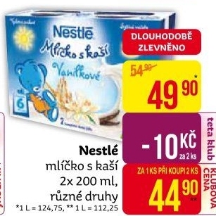 Mlíčko s kaší Nestlé