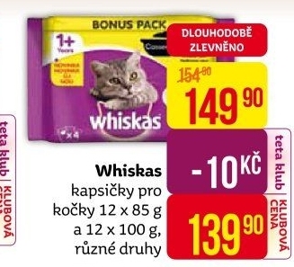 Kapsičky pro kočky Whiskas