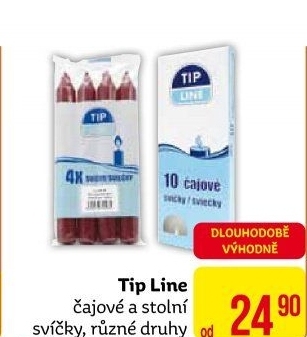 Svíčky čajové Tip Line