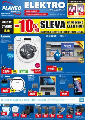 akční leták Planeo Elektro 17.10.2018-23.10.2018