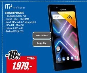 FUN LTE DUAL SIM ČERNÝMYPHONE