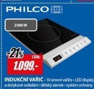 PHCP 1620 INDUKČNÍ VAŘIČPHILCO