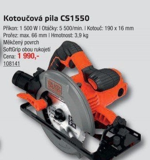 Pila kotoučová CS1550 Black&Decker
