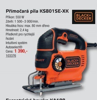 Přímočará pila Black&Decker KS801SE-XK