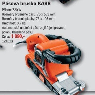 Pásová bruska Black&Decker KA88