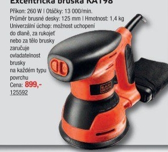 Excentrická bruska KA198 Black&Decker