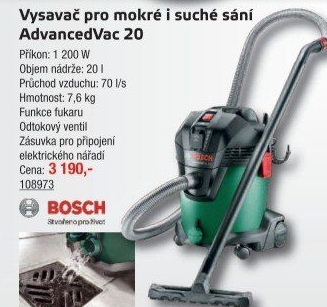 Vysavač Bosch AdvancedVac 20