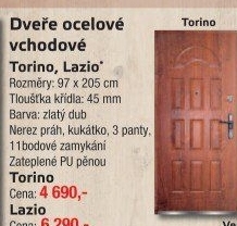 Vchodové dveře ocelové