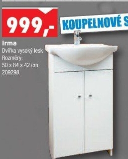Koupelnová skříňka s umyvadlem