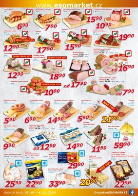 akční leták ESO MARKET 24.10.2018-4.11.2018