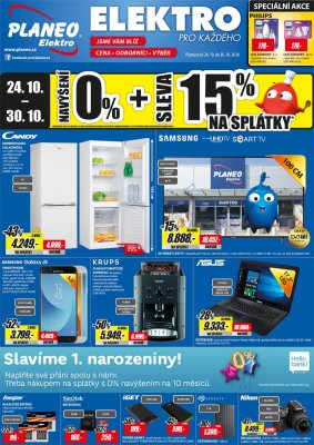 akční leták Planeo Elektro 24.10.2018-30.10.2018