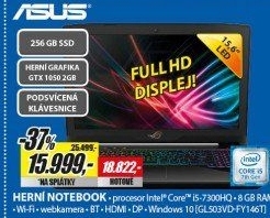GL503VD-FY146T 15,6 i5 8G 256SSD 2G ASUS