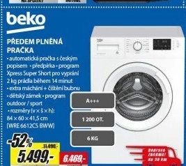 WRE 6612CS BWW PRAČKA SLIMBEKO