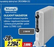 TRRS 1225 OLEJOVÝ RADIÁTOR DELONGHI