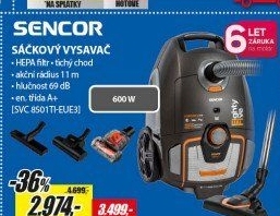 SVC 8501TI-EUE3 Sáčkový vysavačSENCOR