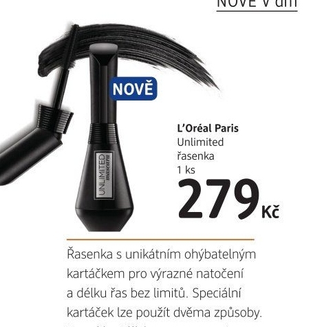 Řasenka Unlimited Mascara L'oréal