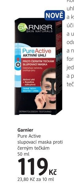 Slupovací maska s černým uhlím Pure Active Garnier