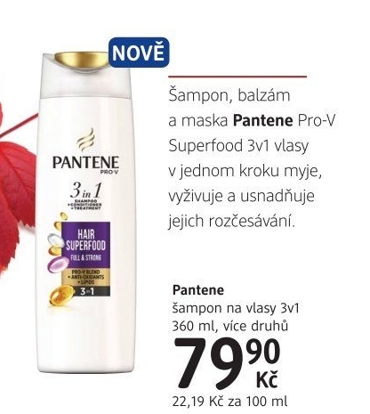 Šampon na vlasy 3v1 Pantene