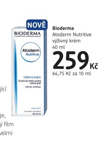 Krém pleťový Nutritive Atoderm Bioderma