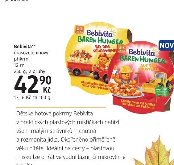 Příkrm masozeleninový Bebivita