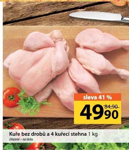 Kuře + 4 kuřecí stehna