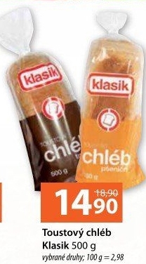 Toustový chléb Coop Klasik
