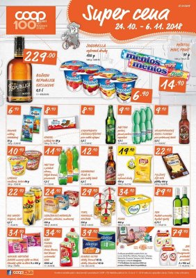 akční leták COOP 24.10.2018-6.11.2018