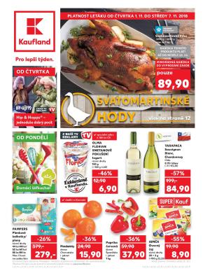 akční leták Kaufland 1.11.2018-7.11.2018