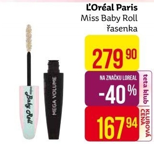 Řasenka Miss Baby Roll L'Oréal