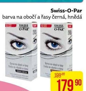 Barva na obočí a řasy Swiss O Par