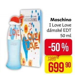 Toaletní voda dámská I love love Moschino