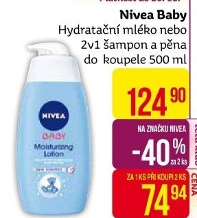 Šampon a pěna do koupele 2v1 Baby Nivea