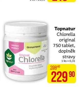 Doplněk stravy tablety Chlorella Topnatur