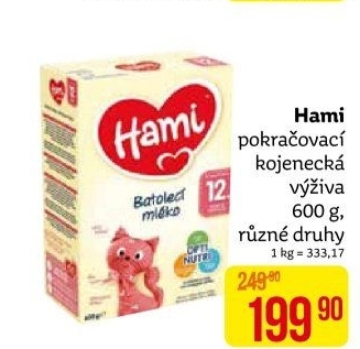 Výživa mléčná Hami
