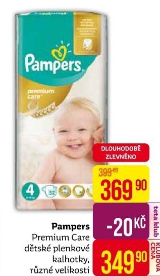Pleny dětské Pampers Premium Care