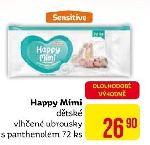 Vlhčené ubrousky dětské Happy Mimi