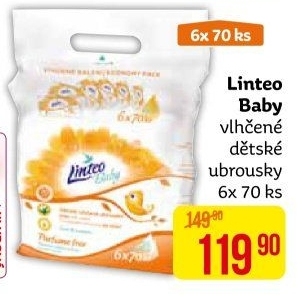 Vlhčené ubrousky dětské Linteo Baby