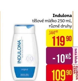 Tělové mléko Indulona