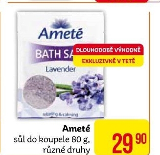 Sůl do koupele Ameté