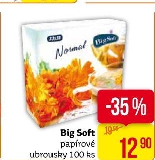 Ubrousky papírové Normal Big Soft