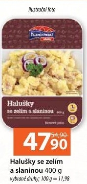 Halušky se zelím a slaninou Vltavotýnské lahůdky
