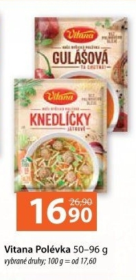 Instantní polévky Vitana
