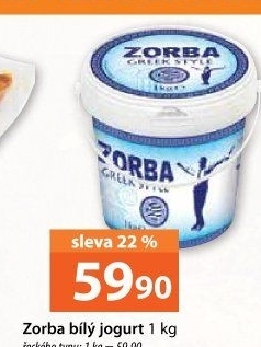 Bílý jogurt řecký Zorba
