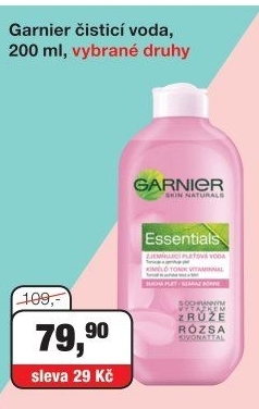 Pleťová voda odličovací Essentials Garnier