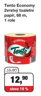 Toaletní papír 2vrstvý Economy Tento