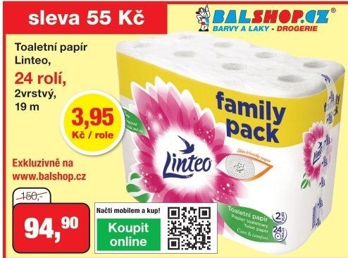 Toaletní papír 2vrstvý Linteo