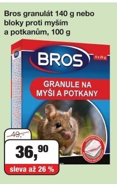 Granule na myši a potkany Bros