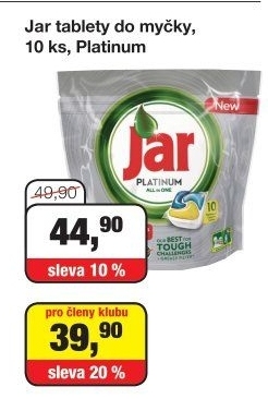 Kapsle do myčky Platinum Jar